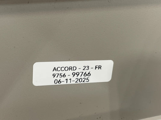 23-25 HONDA ACCORD RIGHT PASSENGER SIDE SUNVISOR SUN VISOR 8323030AA01ZB