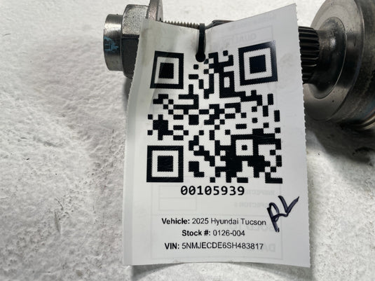 2022-2025 HYUNDAI TUCSON AWD REAR LEFT DRIVER SIDE AXLE SHAFT HALFSHAFT