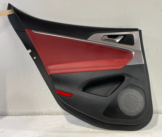 2022 - 2023 GENESIS G70 REAR LEFT DRIVER SIDE DOOR TRIM PANEL BLACK