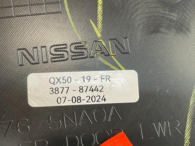 Load image into Gallery viewer, 2019 - 2020 INFINITI QX50 FRONT RIGHT PASSENGER SIDE DOOR TRIM PANEL # 87442
