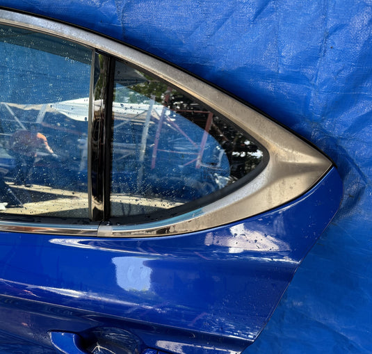 GENESIS G70 REAR LEFT DRIVER SIDE DOOR ASSEMBLY BLUE (PS5) 19-25