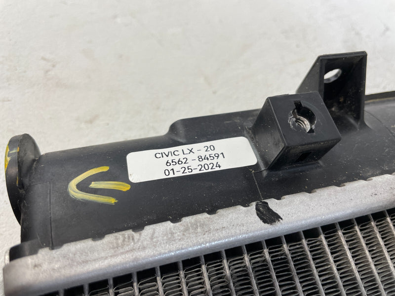 Load image into Gallery viewer, 2016 - 2021 HONDA CIVIC RADIATOR ASSEMBLY AUTOMATIC TRANSMISSION # 84591
