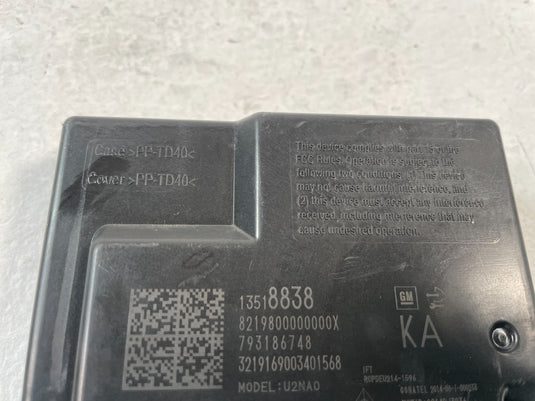 19-22 CHEVROLET SILVERADO 1500 KEYLESS ENTRY COMPUTER CONTROL MODULE UNIT 106150