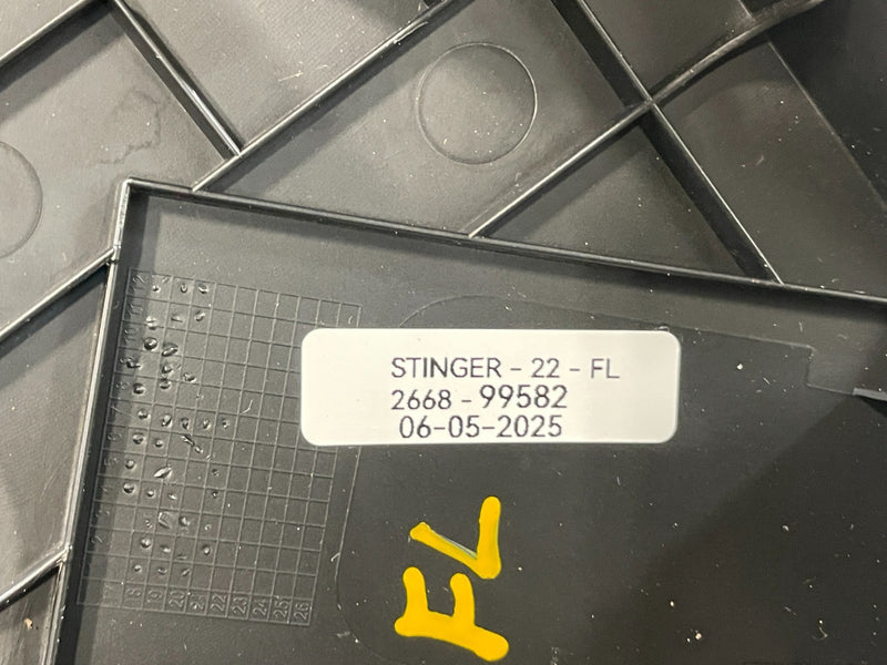 Load image into Gallery viewer, 2018 - 2023 KIA STINGER LEFT SIDE ENGINE BAY ROOM APPEARANCE COVER BLACK # 99582
