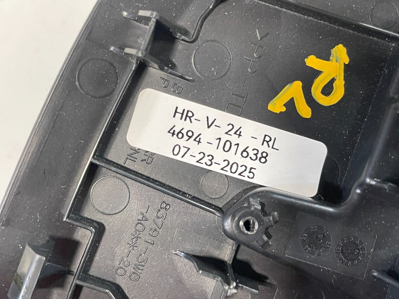 Load image into Gallery viewer, 2023 - 2025 HONDA HR-V REAR LEFT DRIVER SIDE DOOR WINDOW SWITCH BEZEL # 101638
