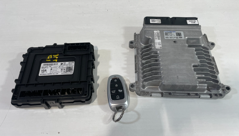 Load image into Gallery viewer, 23-25 HYUNDAI PALISADE ENGINE &amp; BODY CONTROL MODULE ECM BCM W/ KEY FOB # 105125
