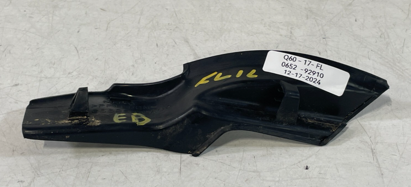Load image into Gallery viewer, 2017 - 2022 INFINITI Q60 FRONT LEFT DRIVER SIDE FENDER FILLER TRIM COVER # 92910
