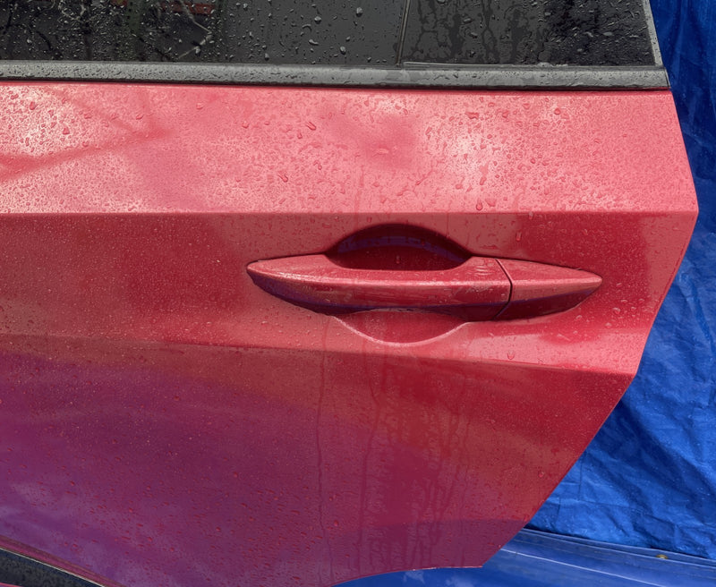 Load image into Gallery viewer, ACURA RDX REAR LEFT DRIVER SIDE DOOR ASSEMBLY RED (R568P) 2019 - 2025 # 105578
