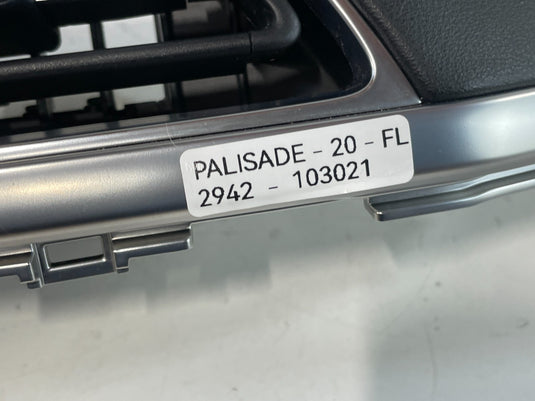 20-22 PALISADE FRONT LEFT DASH AC AIR VENT GRILLE MOLDING W/ TRIM COVER