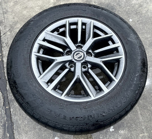NISSAN ROGUE 17x7-1/2 15 SPOKE ALLOY WHEEL W/TIRE (ONLY#1) 2021 - 2025 # 106885