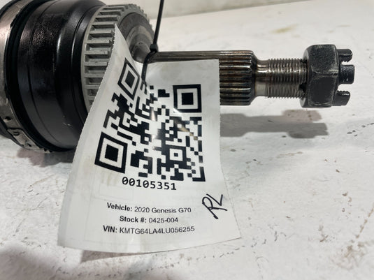 2019-2025 GENESIS G70 REAR LEFT DRIVER SIDE AXLE SHAFT 49600-G9200 2.0L