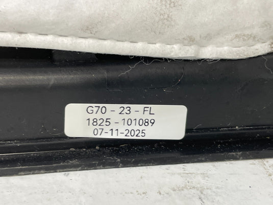 2022 - 2023 GENESIS G70 FRONT LEFT DRIVER SIDE DOOR TRIM PANEL BLACK