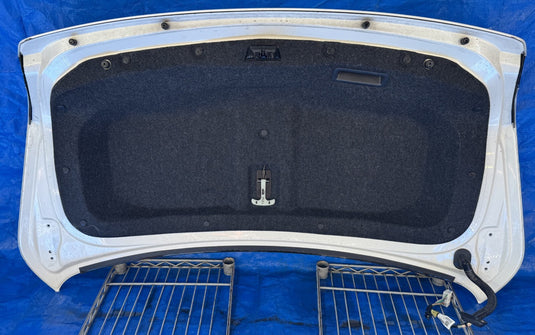 17 - 20 INFINITI Q60 TRUNK LID DECK TAIL GATE W/ SPOILER WHITE QAB