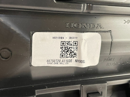 2022-25 HONDA CIVIC REAR LEFT DRIVER SIDE INTERIOR DOOR TRIM PANEL BLACK
