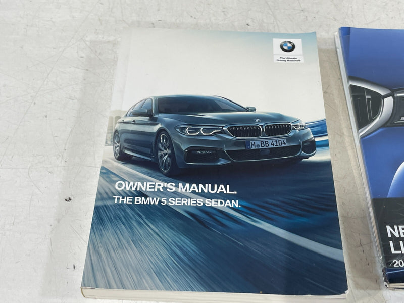 Load image into Gallery viewer, 2020 BMW 3 &amp; 5 SERIES SEDAN OWNERS MANUAL SET WITH BLACK COVER CASE # 98425i
