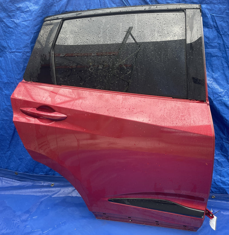 Load image into Gallery viewer, ACURA RDX REAR RIGHT PASSENGER SIDE DOOR ASSEMBLY RED (R568P) 2019-2025 # 105577
