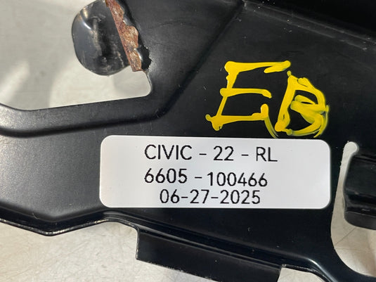2022 - 2025 HONDA CIVIC REAR LEFT DRIVER SIDE BUMPER SUPPORT BRACKET