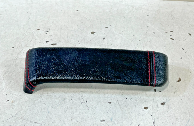 Load image into Gallery viewer, 19-23 GENESIS G70 REAR CENTER CONSOLE CAP TRIM BLACK W/ RED STICHING # 100988
