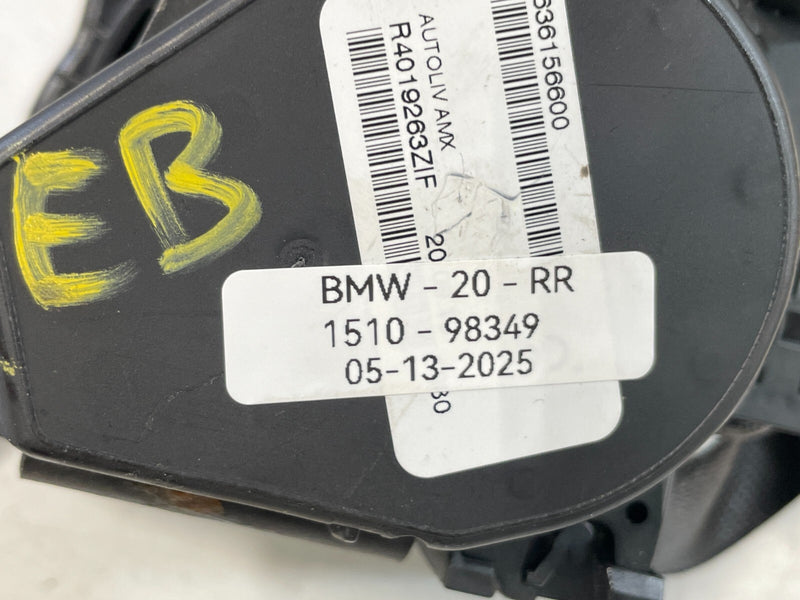 Load image into Gallery viewer, 2019-2024 BMW 330i 330e REAR LEFT OR RIGHT SIDE SEAT BELT RETRACTOR BLACK #98349
