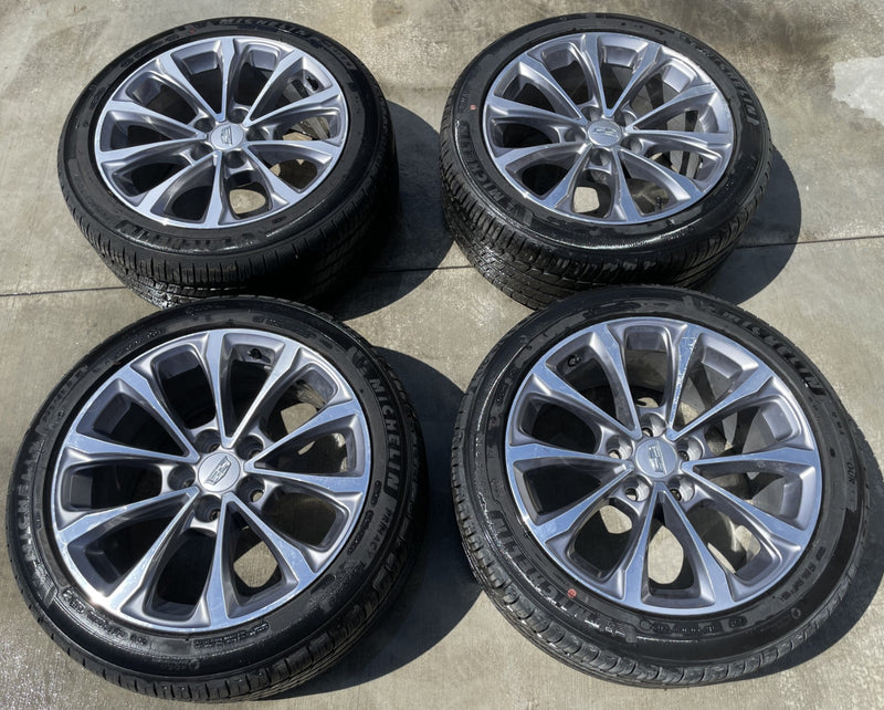 Load image into Gallery viewer, CADILLAC CT5 18x8.5 ALLOY 10 SPOKE ALLOY WHEEL W/TIRE (SET#4) 20-24 # ML7-WH1330
