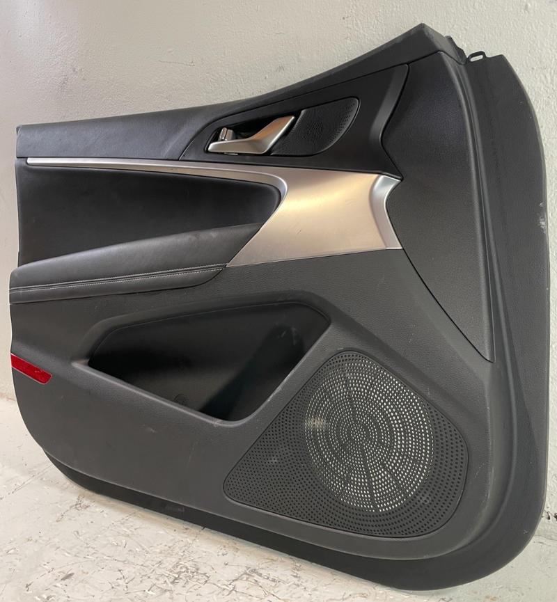 Load image into Gallery viewer, 2022-2023 GENESIS G70 FRONT LEFT DRIVER SIDE DOOR TRIM PANEL BLACK # 104324
