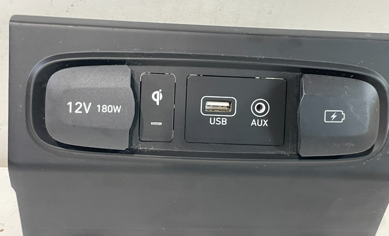 Load image into Gallery viewer, 19-20 HYUNDAI SANTA FE CENTER CONSOLE FLOOR TRAY W/ USB PORT &amp; OUTLET # 102905
