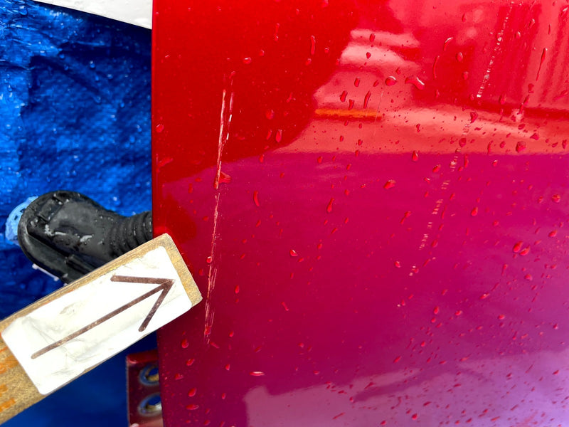 Load image into Gallery viewer, ACURA INTEGRA FRONT LEFT DRIVER SIDE DOOR ASSEMBLY RED (R568P) 2023-2025 #106747
