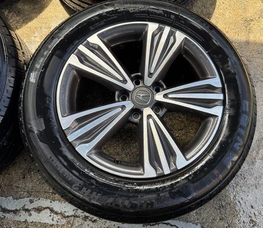ACURA MDX 18x8 3 SLIT 5 SPOKE ALLOY WHEEL W/TIRE (SET#4) 2017-2018 # ML7-WH1306