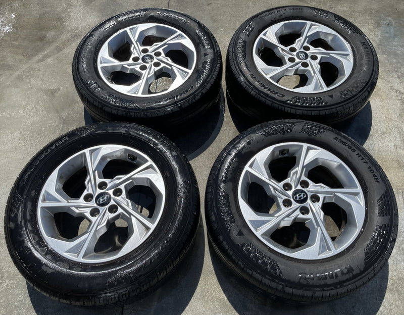 Load image into Gallery viewer, HYUNDAI TUCSON 17x7 5 SPOKE ALLOY WHEEL W/TIRE (SET#4) 2022-2024 # ML7-WH1329
