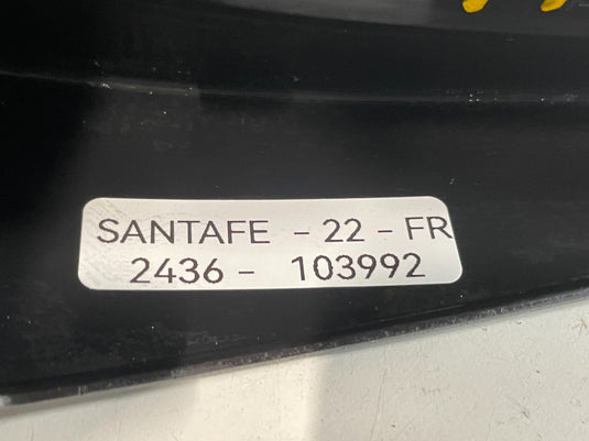 21-23 HYUNDAI SANTA FE FRONT RIGHT PASSENGER SIDE MUD SPLASH FLAP GUARD