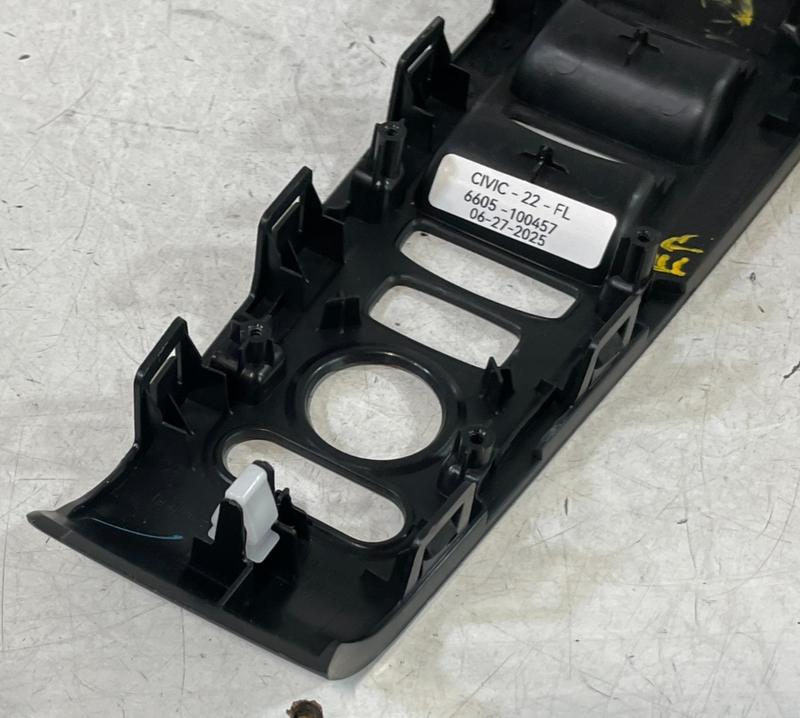 Load image into Gallery viewer, 2022 - 2025 HONDA CIVIC FRONT LEFT SIDE POWER DOOR WINDOW SWITCH BEZEL # 100457
