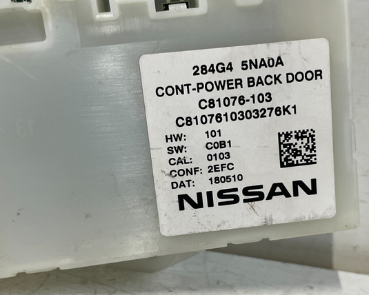 2019-2020 INFINITI QX50 TRUNK LIFT GATE TAILGATE DOOR CONTROL MODULE