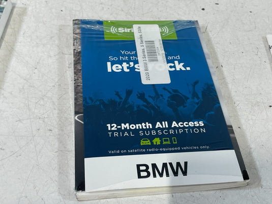 2020 BMW 3 & 5 SERIES SEDAN OWNERS MANUAL SET WITH BLACK COVER CASE
