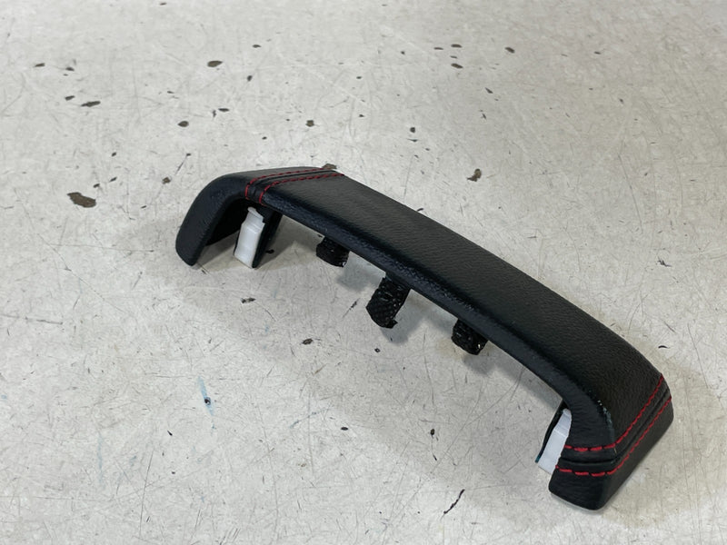 Load image into Gallery viewer, 19-23 GENESIS G70 REAR CENTER CONSOLE CAP TRIM BLACK W/ RED STICHING # 100988
