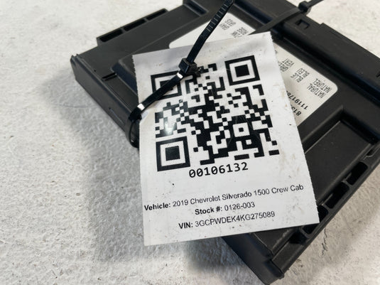 2019 CHEVROLET SILVERADO 1500 ENGINE & BODY CONTROL MODULE W/ KEY FOB