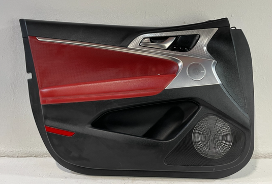 2022 - 2023 GENESIS G70 FRONT LEFT DRIVER SIDE DOOR TRIM PANEL BLACK