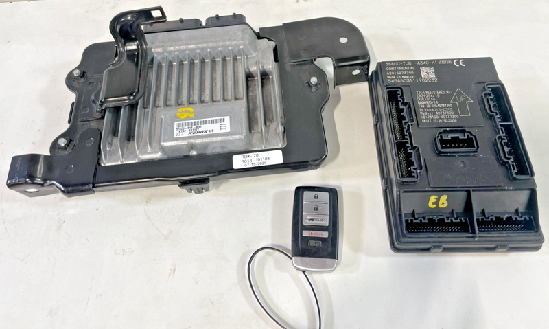 Load image into Gallery viewer, 20 ACURA RDX ECM ECU ENGINE COMPUTER CONTROL MODULE UNIT W/ KEY FOB # 101183
