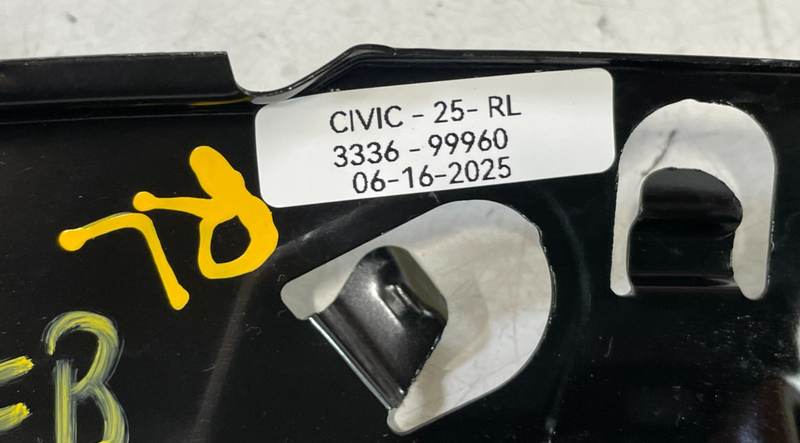 Load image into Gallery viewer, 2022 - 2025 HONDA CIVIC REAR LEFT DRIVER SIDE BUMPER SUPPORT BRACKET # 99960
