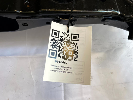 2023-2025 KIA SPORTAGE FWD FRONT SUSPENSION SUBFRAME CROSSMEMBER CRADLE