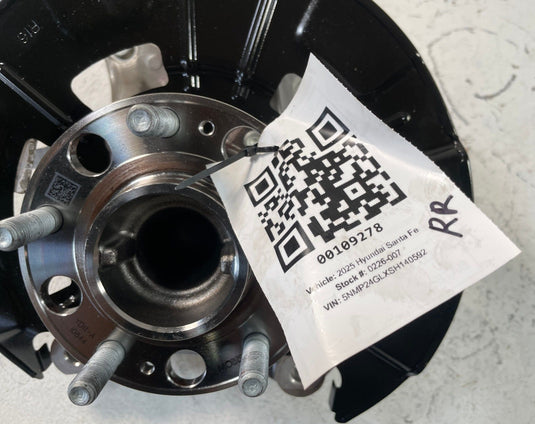 21-26 HYUNDAI SANTA FE FWD REAR RIGHT SPINDLE KNUCKLE W/ WHEEL HUB 2.5L