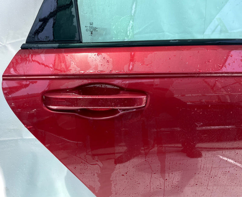 Load image into Gallery viewer, HONDA ACCORD REAR RIGHT SIDE DOOR SHELL ASSEMBLY RED (R569MX) 2023-2025 # 110615
