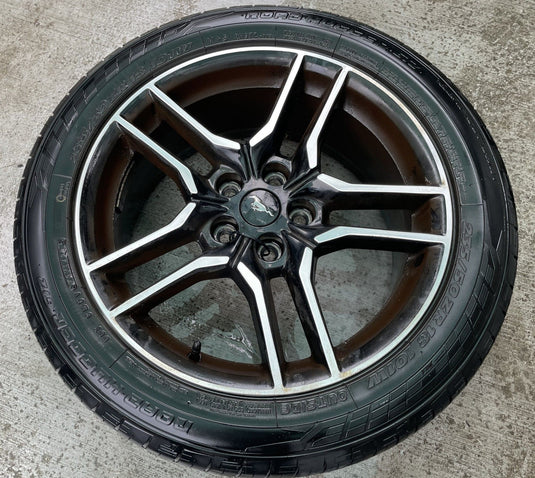 FORD MUSTANG 18x8 10 5 SPLIT SPOKE ALLOY WHEEL RIM W/TIRE (ONLY#1) 18-23 #112995