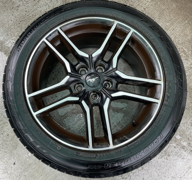 Load image into Gallery viewer, FORD MUSTANG 18x8 10 5 SPLIT SPOKE ALLOY WHEEL RIM W/TIRE (ONLY#1) 18-23 #112995
