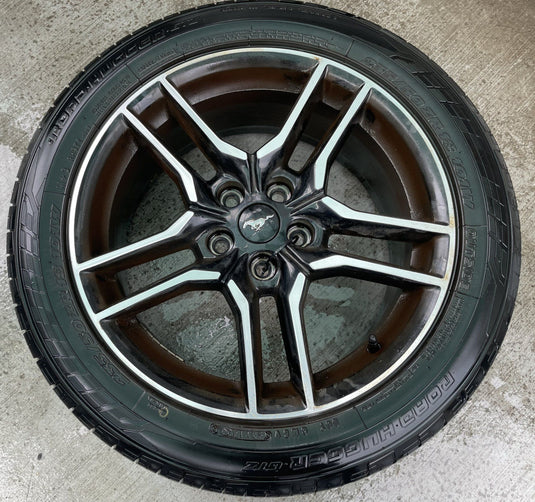 FORD MUSTANG 18x8 10 5 SPLIT SPOKE ALLOY WHEEL RIM W/TIRE (ONLY#1) 18-23 #112995