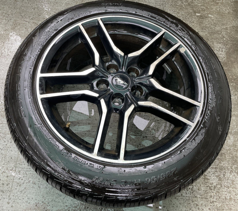 Load image into Gallery viewer, FORD MUSTANG 18x8 10 5 SPLIT SPOKE ALLOY WHEEL RIM W/TIRE (ONLY#1) 18-23 #112994
