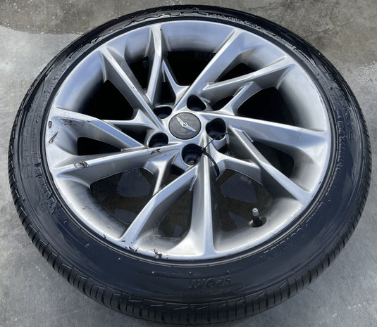 GENESIS G70 18X8.0J ET34 5X114.3 ALLOY RIM WHEEL W/ TIRE (ONLY#1) 22-24 # 108163