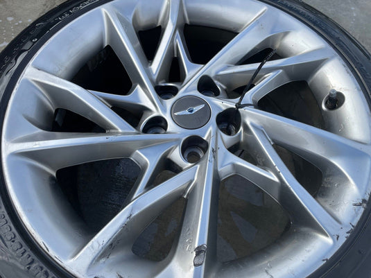 GENESIS G70 18X8.0J ET34 5X114.3 ALLOY RIM WHEEL W/ TIRE (ONLY#1) 22-24 # 108163
