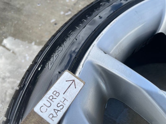 GENESIS G70 18X8.0J ET34 5X114.3 ALLOY RIM WHEEL W/ TIRE (ONLY#1) 22-24 # 108163
