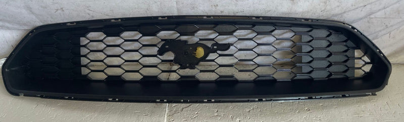 Load image into Gallery viewer, 2018 - 2023 FORD MUSTANG FRONT BUMPER UPPER GRILLE BLACK JR3B-8150-AEW # 113544
