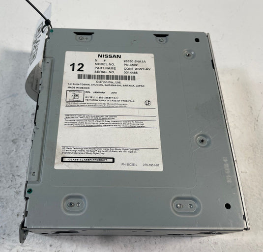 2019-2021 INFINITI QX50 RADIO RECEIVER CONTROL MODULE UNIT 28330-5NA1A # 106504